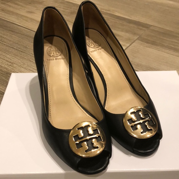 Tory Burch Shoes - Tory Burch Peep Toe Wedges